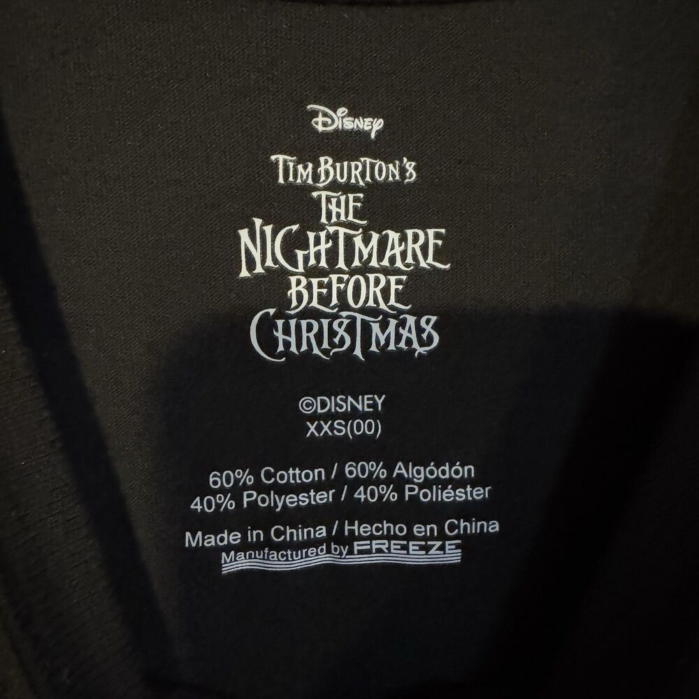 Disney Nightmare Before Christmas Season's Creepings Jack Skellington Shirt XXS - Picture 3 of 6